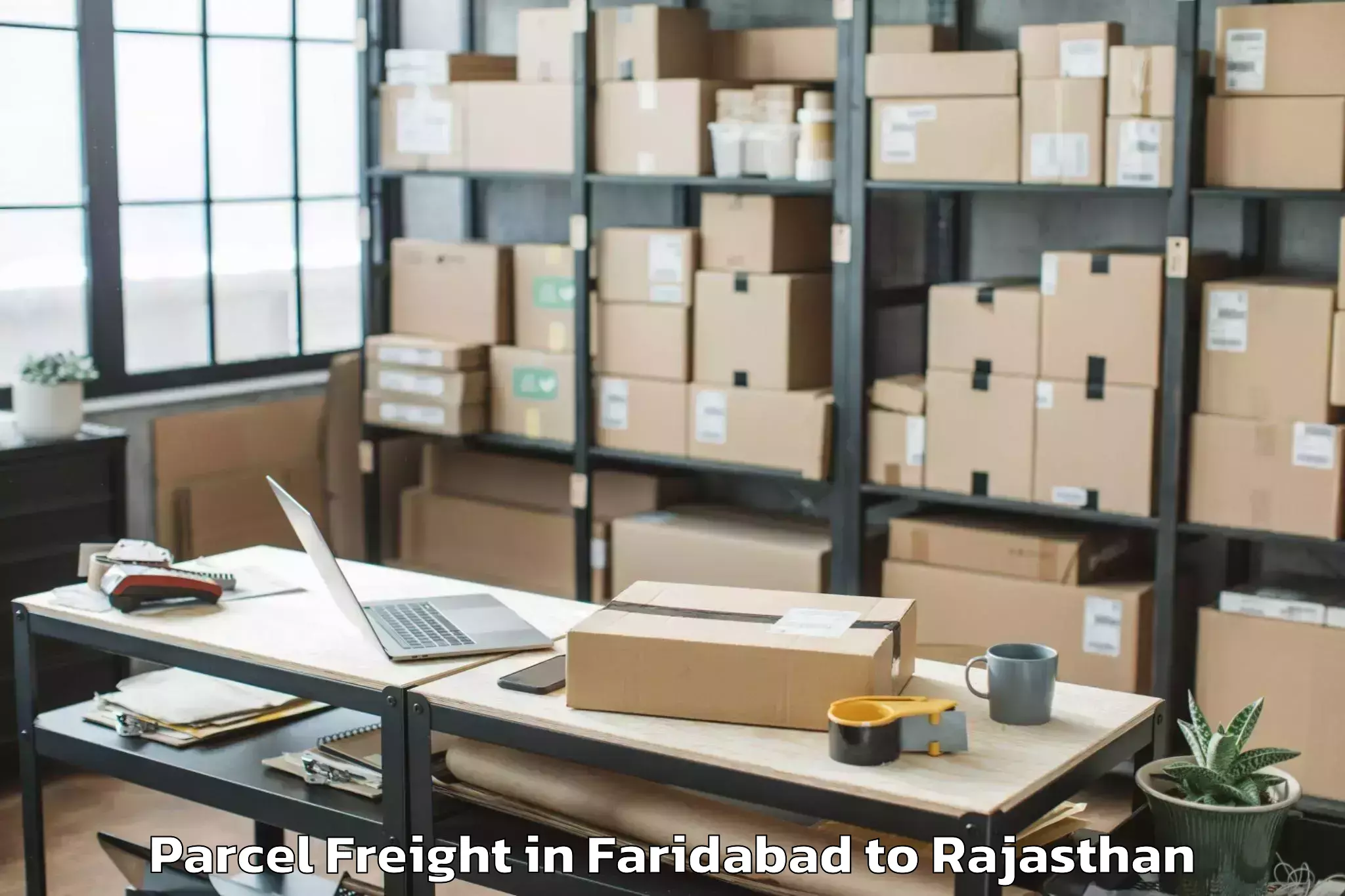 Reliable Faridabad to Jaypur Parcel Freight